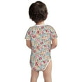 thumbnail image 5 of Daiia Trendy Floral Design Printed Unisex-Baby Short Sleeve Onesies Bodysuits Baby Climbing Clothes Soft and Comfortable Romper with Expandable Shoulder Design-2 Years, 5 of 8