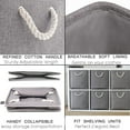thumbnail image 3 of Fabric Storage Cube, Storage Cube Basket, Foldable Storage Box For Toys, Clothes 25 X 25 X 25 Cm (set Of 3, Grey), 3 of 5