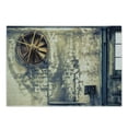 thumbnail image 1 of Industrial Cutting Board, Damaged Wrecked Wall Image Destruction Vandalism Theme Broken Deserted Workplace, Decorative Tempered Glass Cutting and Serving Board, Small Size, Multicolor, by Ambesonne, 1 of 1