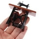 thumbnail image 5 of Minimáquina de coser antigua de madera para casa de muñecas a escala 1:12 con tijeras para hilo Grande, 5 of 8
