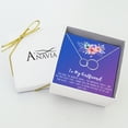 thumbnail image 3 of Anavia To My Girlfriend Necklace Gift, Card Gift for GF, Girlfriend Jewelry, Girlfriend Birthday Gift, Mother's Gift-[Silver Infinity Double Ring, Blue-Purple Gift Card], 3 of 3