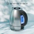 thumbnail image 7 of Chefman Fast-Boil 1.5L Stainless Steel Electric Kettle, 1.5Liter/1500W Electric Tea Kettle Water Boiler with Automatic Shutoff, LED Lights, Boil-Dry Protection, Hot Water Electric Kettles for Boiling, 7 of 7