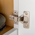 thumbnail image 5 of Franklin Brass H811smk-B 5/8" Overlay Concealed Euro Cabinet Door Hinge - Nickel, 5 of 6