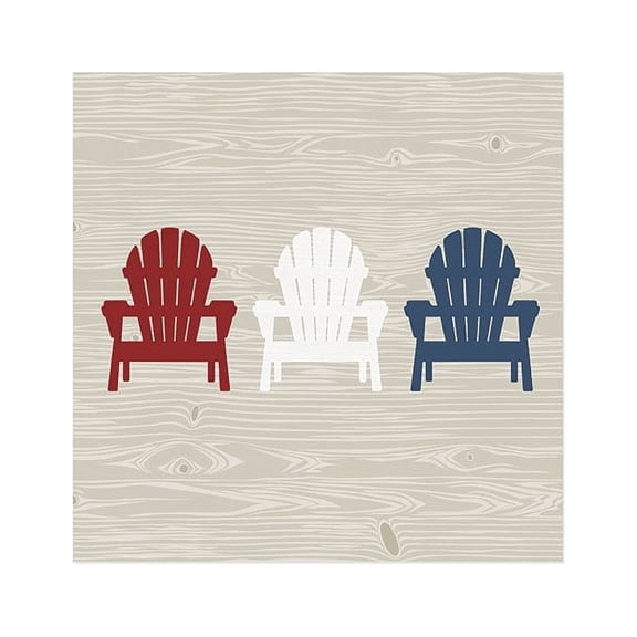 Pack of 20 Adirondack Luncheon Size Paper Napkin Blue 6.5" x 6.5"