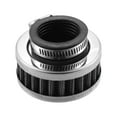 thumbnail image 1 of Reemplazo de limpiador de filtro de aire cónico universal de 34-36 mm para motocicleta tono plateado, 1 of 7