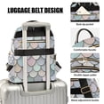 thumbnail image 3 of FORMRS Mini Backpack Purse for Women Quilted Travel Daypack Casual Shoulder Bag, Light Blue Shimmering Pattern, 3 of 7