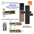 thumbnail image 2 of Tuya Smart Lock Electronic Door Lock Digital Password Biometrics Fingerprint Door Lock APP Remote Unlocking Keyless Lock ,Security Locking, 2 of 6
