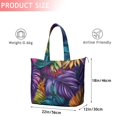 thumbnail image 4 of Colorful Leaf Pattern Travel Tote Bags for Women Carry On,Large Weekender Bags for Women Travel,Multi Functional Duffle Bag for Work,Shopping,Sports, 4 of 5