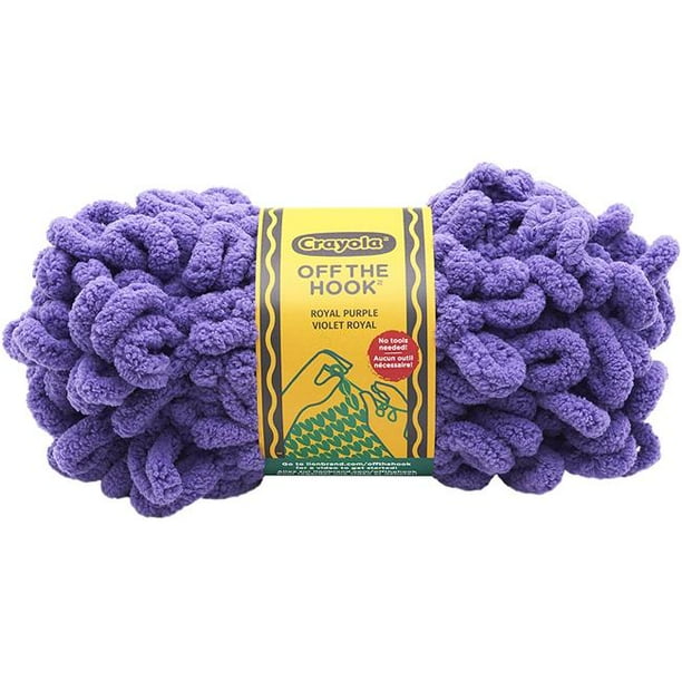 Lion Brand 3005147 85 g Crayola Off the Hook Yarn, Royal Purple