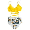 thumbnail image 2 of ITFABS Culotte de Bikini à Bretelles Spaghettis pour Femmes + Léopard Imprimé, 2 of 7