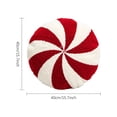 thumbnail image 2 of XIBUFE Christmas Candy Cane Pillow Christmas Throw Pillows Peppermint Pillows Red and White Christmas Decorations Cute Plush Pillow Christmas Decorative Lollipop Pillow for Couch Cushion, 2 of 7