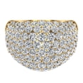 thumbnail image 4 of Dome Fashion Rings for Women Cocktail Rings Anniversary 18K Gold 3 CT TW (G,VS), 4 of 5