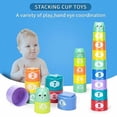 thumbnail image 4 of Stacking Cups Toys for Toddlers,Baby Toys Stacking Cups & Soft Blocks Teething Toy for Babies Montessori Educational or Bath Fun, 4 of 6
