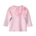 thumbnail image 5 of CCRFTGI Girl 10-12 Clothing on Sale Leaf Printed 3/4 Sleeve Tween Girls Tops Ropa Ninas 10/12 Y Crew Neck Shirt Spring Girls 12-14 Clothes Pink 14-15 Years, 5 of 5