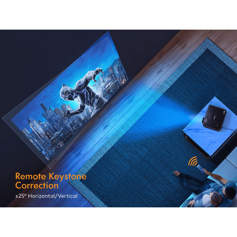 Apeman Mini Projector 1080P Supported, 4500 Lumens, VGA PC Gaming