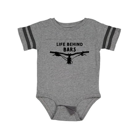 

Inktastic Life Behind Bars Mountain Bike Gift Baby Boy or Baby Girl Bodysuit
