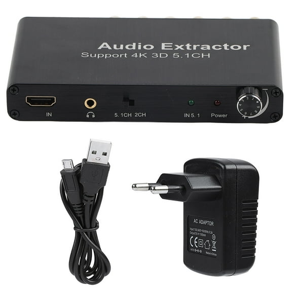 XingJian LLC 4K 3D HDMI Audio Extractor Converter - EU Plug