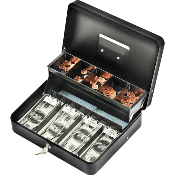 Caja Fuerte De Seguridad Metalica Para Dinero Modelo Negro