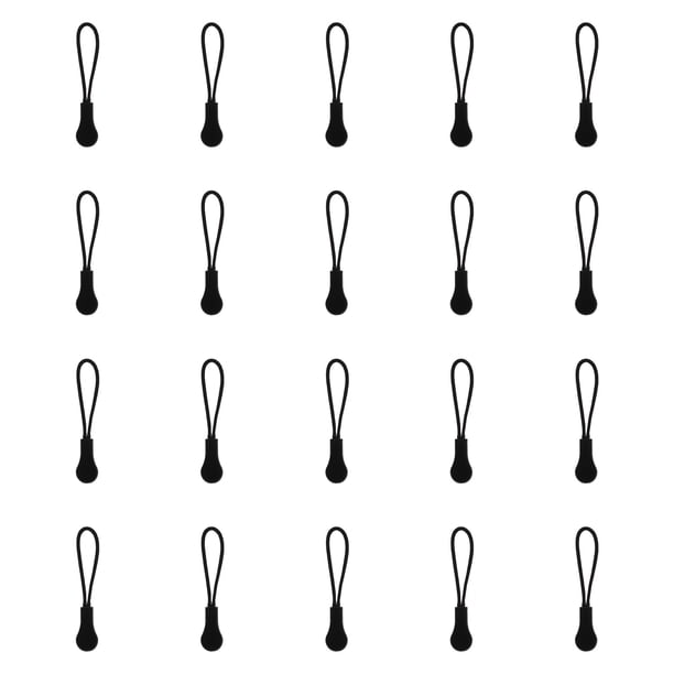 20pcs deportes mochila bolsa con cremallera cuerda bolso con cremallera cabezas tirando cabezas de cuerda (negro)
