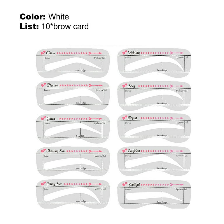 Lomubue 10Pcs Eyebrow Stencils Precisely Position Attach Tightly Cost-saving One Step Eyebrow Template Kit for Girl - Walmart.com lomubue-10pcs-eyebrow-stencils-precisely-position-attach-tightly-cost-saving-one-step-eyebrow-template-kit-for-girl-walmart-com