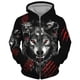 thumbnail image 2 of Nueva sudadera con cremallera de lobo con estampado 3D, sudadera con cremallera de gran tamaño para hombre, sudadera informal de calle, ropa de otoño e invierno para hombre, 2 of 5