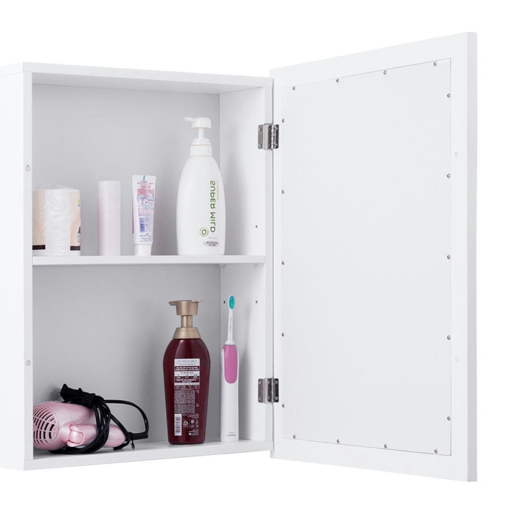 Finihen Bathroom Wall Cabinet, Wall Mounted Bathroom Mirror Cabinet, Wall Mounted Adjustable Medicine Storage Mirror Cabinet, for Bathroom, White Finihen Bathroom Wall Cabinet, Wall Mounted Bathroom Mirror Cabinet, Wall Mounted Adjustable Medicine Storage Mirror Cabinet, for Bathroom, White
