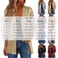 thumbnail image 3 of BUIGTTKLOP Lighweight Cardigans for Women 3/4 Length Sleeve Open Front Cardigans Loose Casual Outwear Fall Clothes 2026, 3 of 8
