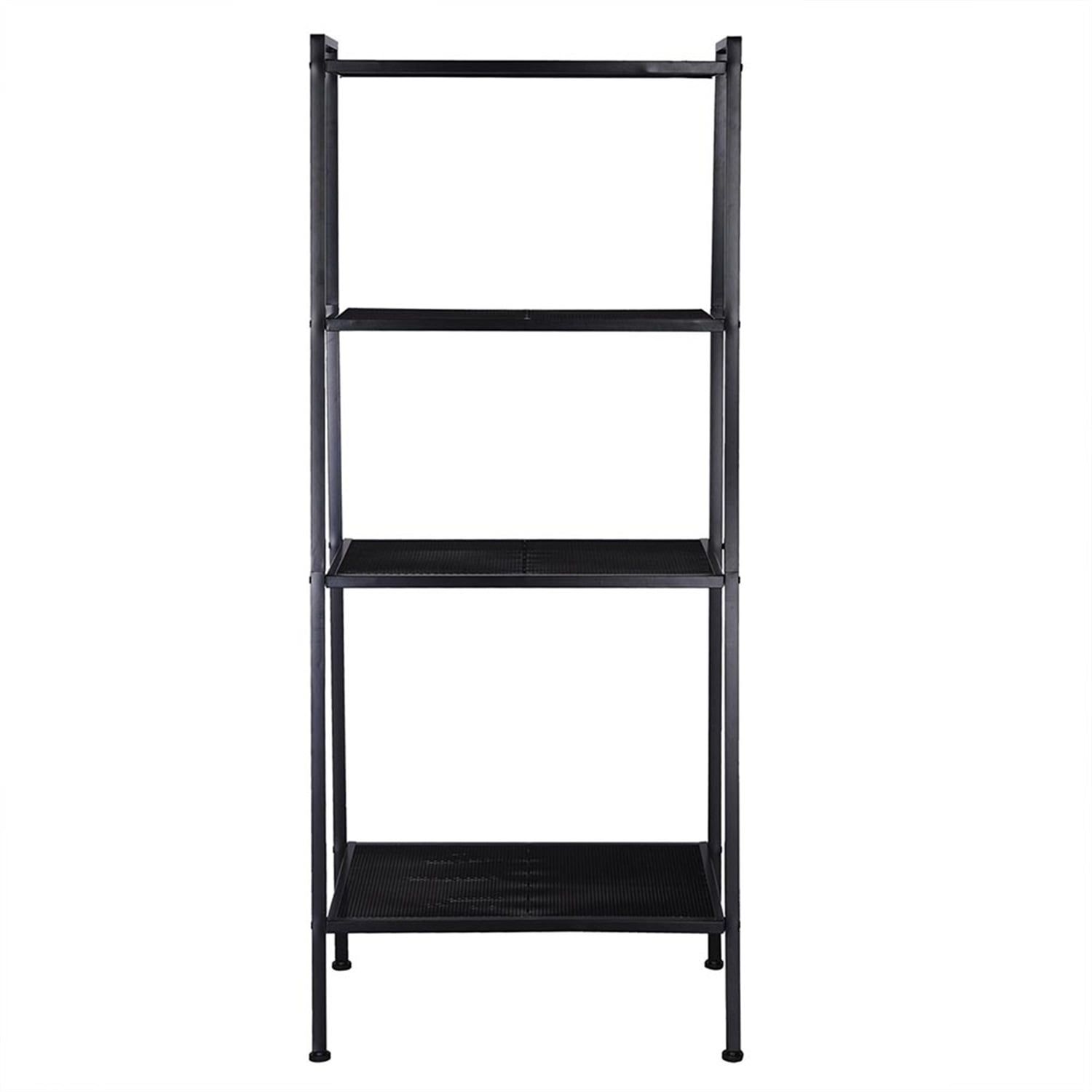 Hommoo Furniture,Modern and Minimalist Widen 4 Tiers Bookshelf,Suitable for Homes and Offices,Black