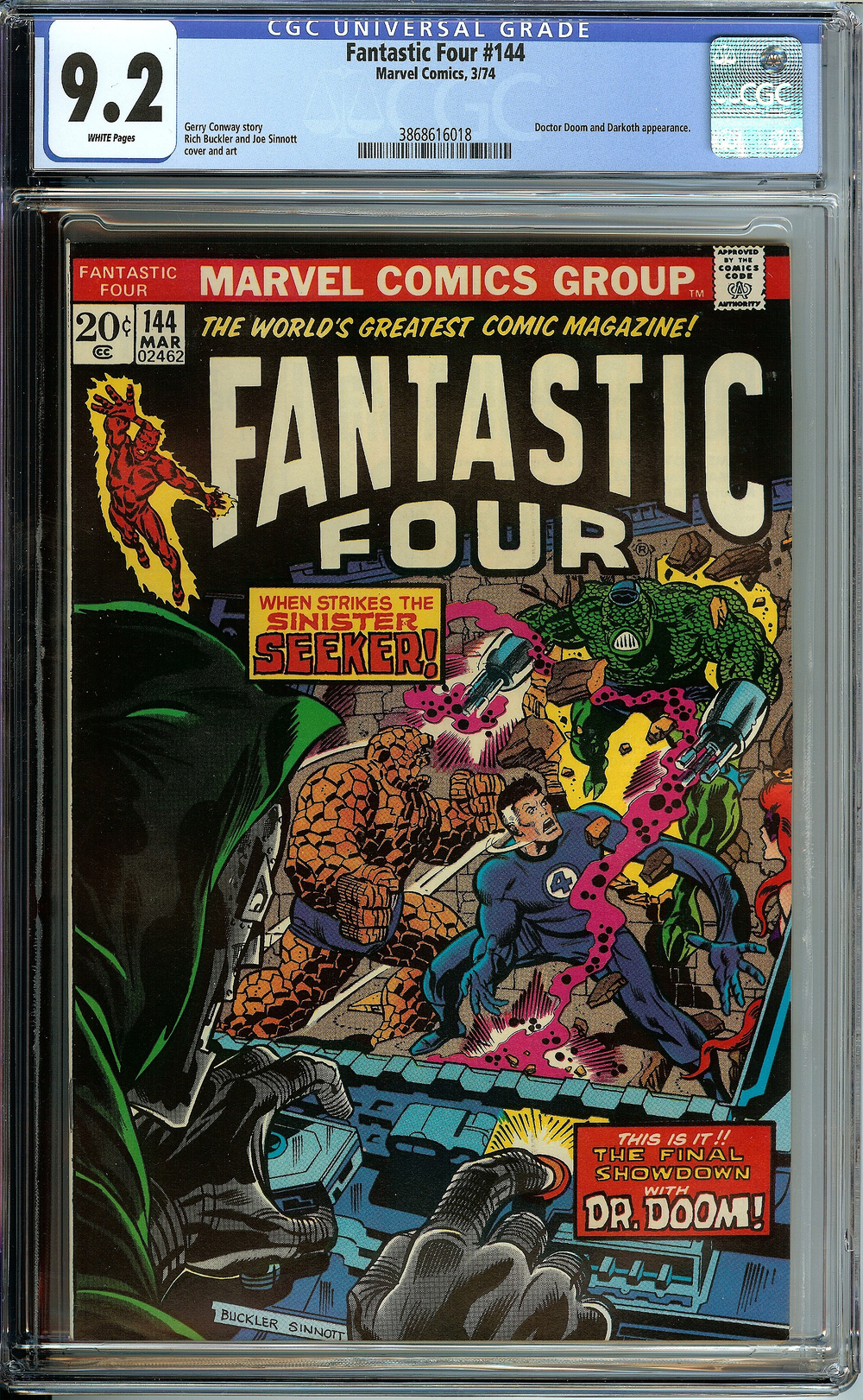 Cover of Fantastic Four #144