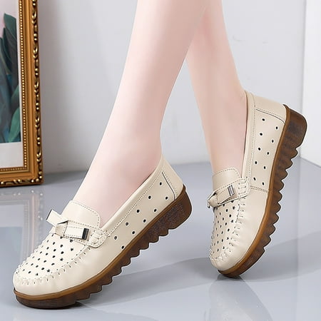 

PEASKJP Wedge Sandals Women 2023 Summer Fashion Rouned Toe Comfort Non-Slip Slip On Sandals Shoes Cross Strappy Sandals Beige 8