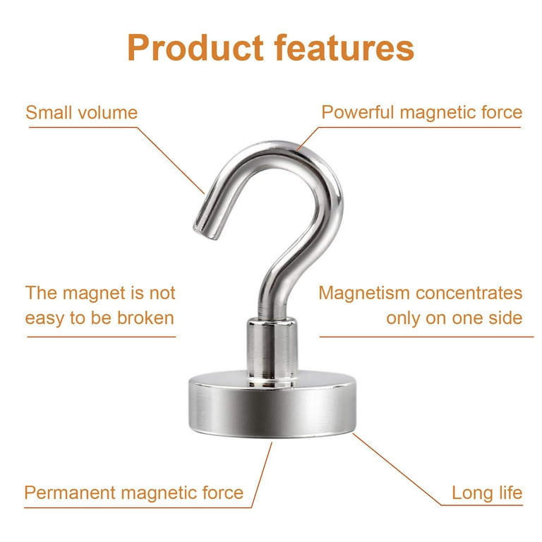 Magnetic Hooks Neodymium Hook Magnets 1 inch