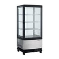 thumbnail image 2 of Edgecraft Maxx Cold MECR-31D 3 Cu Ft Countertop Refrigerated Merchandiser With Glass Door, Silver, 2 of 3