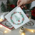 thumbnail image 5 of Christmas Napkins 60 Count, 3-Ply Paper Napkins,Santa Claus Sleigh Design Holiday Dinner Napkins for Christmas Party Supplies, 6.5x6.5 Inch Green Red White Paper Napkins, 5 of 6