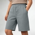 thumbnail image 2 of Boys Shorts Sport 5 Inch Casual Solid Color Soft Breathable Lightweight Stretchy Children Grey Shorts Size 5-6 Y, 2 of 9