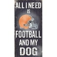 thumbnail image 1 of Fan Creations N0640 Cleveland Browns Football And My Dog Sign, 1 of 1