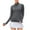Gray (New Upgrade), variant on Htigea Women's Long Sleeve Yoga Workout T-Shirts Quick Dry Running Hiking Athletic Tops Quarter Zip Mock Neck Sport Tees Army Green XS