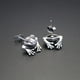 thumbnail image 5 of 1 par de pendientes de rana, pendientes desmontables de rana retro, regalo de joyería para mujeres y niñas, 5 of 7
