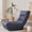 Navy, variant on LQLI Floor Chair Single Lazy Sofa Leisure Balcony Reclining Japanese Tatami Adjustable Recliner with Ottoman for Living Room, Bedroom, Indoor Use