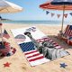 thumbnail image 5 of Toalla de playa patriótica de EE. UU. – Toalla grande de poliéster de secado rápido para piscina, natación, camping y baño – Diseño vintage de la bandera estadounidense para verano, Día de la Indep, 5 of 6