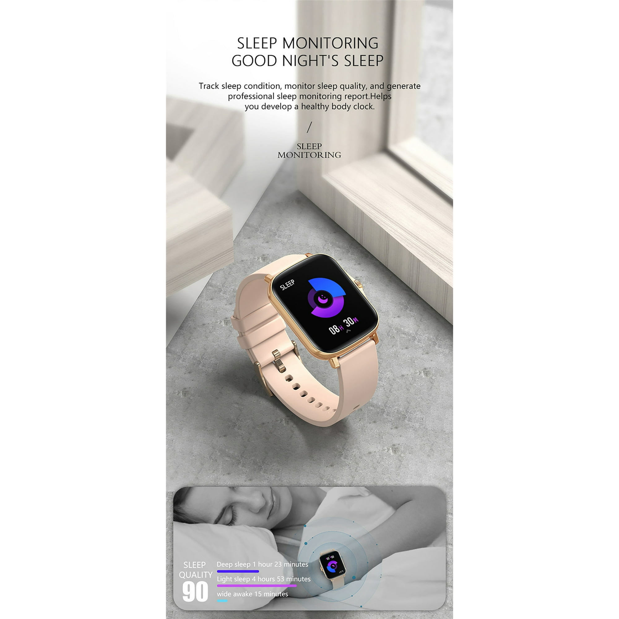 Mistaha Big Screen Watches Oem Smartwatch New 2021 Ip67 Ip68 Reloj Inteligent Woman Women Ladies Walmart