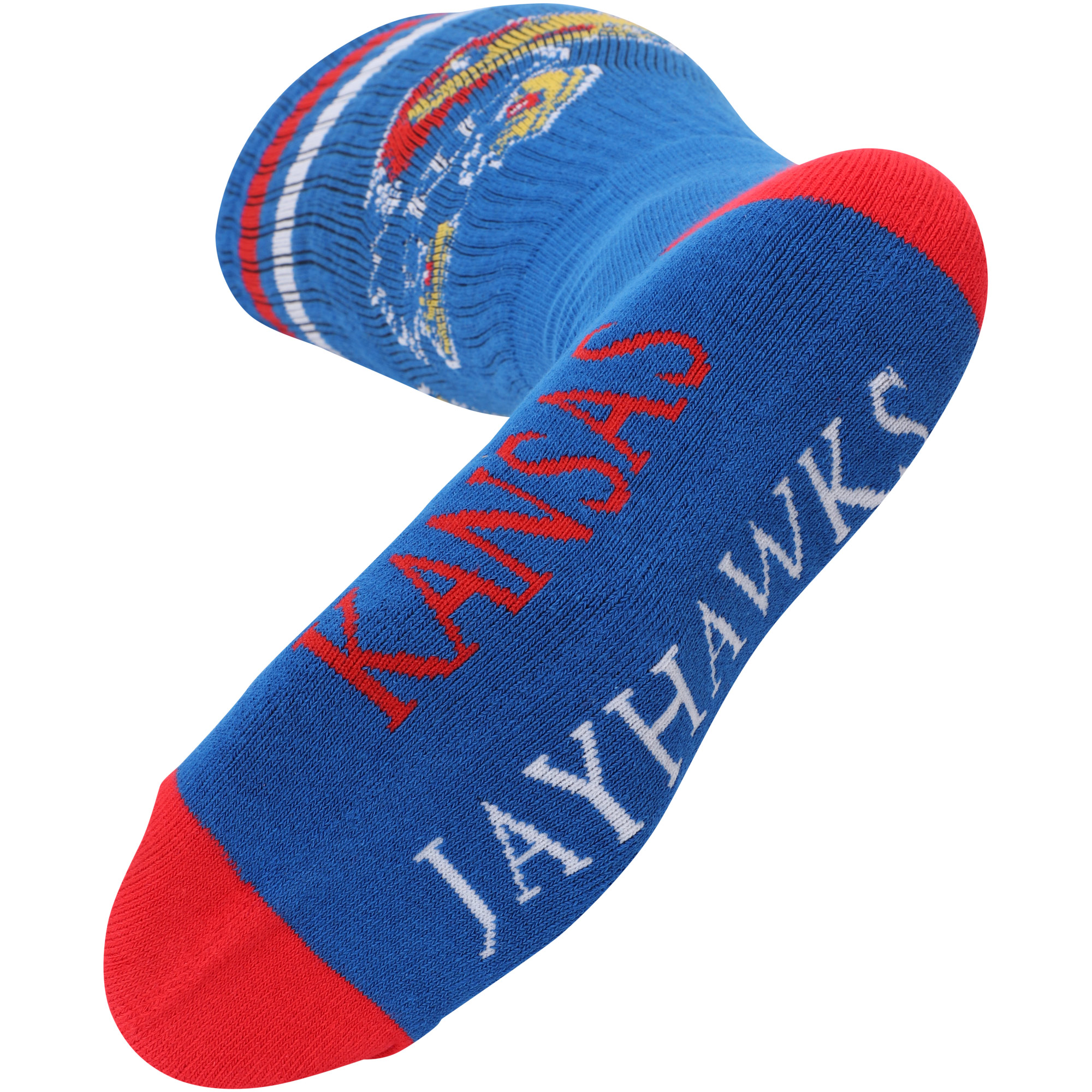 Kansas Jayhawks Blue Tube Socks - Donegal Bay - Unisex - One Size - Knee-High