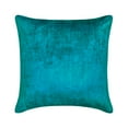 thumbnail image 2 of The HomeCentric Decorative Teal 14"x14" (35x35 cm) Pillow Covers, Velvet Double Side, Linen & Top Zipper Throw Pillows For Sofa, Solid Pattern Modern Style - Velvet Teal Jules, 2 of 10
