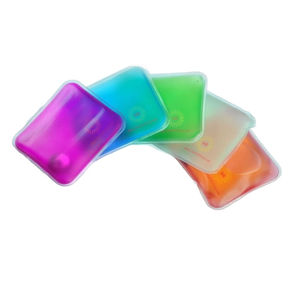 "Click It" Hot/Cold Reusable Gel Heating Pad. Pain Relief! - Pack of 5