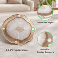 White Geode Agate Drink Coasters, Set Of 4, 5.04 Inch Square Stone ...