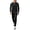 Black-Light gray, variant on Men's 2Pc V Neck Tracksuit, 4 Way Stretch Reflective for Gym Running Black Light Gray S