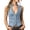 Light Blue, variant on Women's Faux Suede Western Cowgirl Vest Top Button Down Deep V Neck Stand Collar Slim Fit Waistcoat Going Out Date Night Clubwear Concert, Black, XL