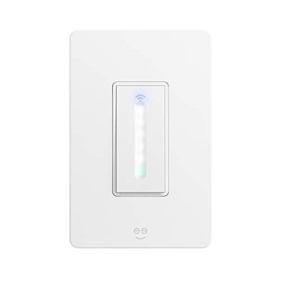Geeni TAP DIM Smart Light Switch, White, 1 Switch - No Hub Required - Requires Neutral Wire - Smart Dimmer Switch Works with Alexa, Google Assistant &, Requires 2.4 GHz Wi-Fi