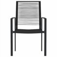 thumbnail image 1 of vidaXL 7 Piece Garden Dining Set Black, 1 of 5