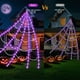 thumbnail image 4 of Luces GORKAY Spider Web para decoración de Halloween, 250 LED, color morado, 4 of 7