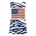 thumbnail image 5 of UVEASISHA USA Flag Patriotic Tank Tops for Men Sleeveless Stars and Stripes Graphic Tee Big and Tall Fitness Muscle Tanks Navy L, 5 of 5